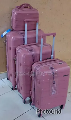 Set ya Vipochi 4 vya Usafiri Visivyovunjika na Magurudumu ya Spinner