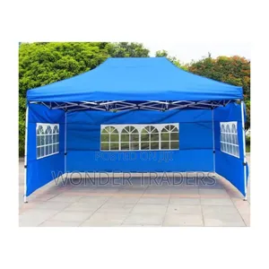 3x6m Pop Up Gazebo Canopy Tent with 3 Window Side Walls