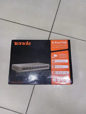 Tenda 8-Port PoE Switch yenye 63W Power Budget