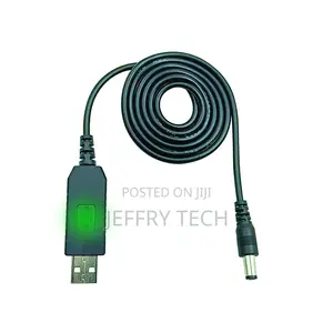 Kebo ya Nguvu ya USB-A hadi DC5521 5V/9V/12V