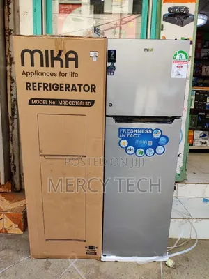 Mika Double Door Fridge - 168 Litres