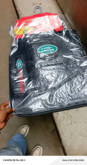 5pc Land Rover Branded Diamond Textured Floor Mats