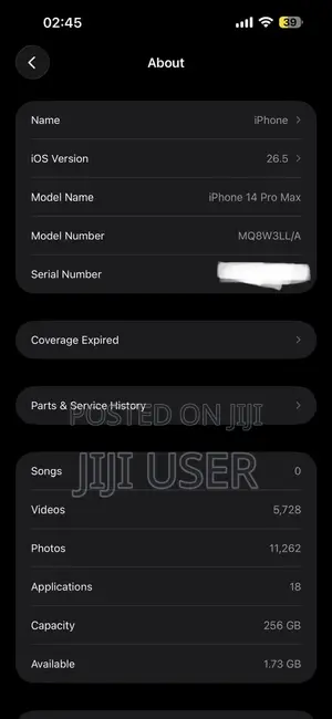Apple iPhone 14 Pro Max 256GB Blue