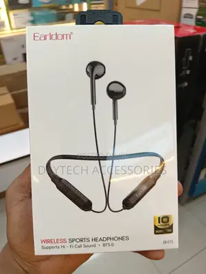 Earldom BH75 Magnetic Bluetooth Sports Earphones - Nyeusi