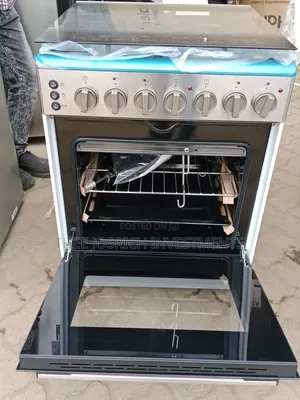 Haier 60x60cm Standing Cooker: 3 Gas + 1 Electric Hot Plate & Oven