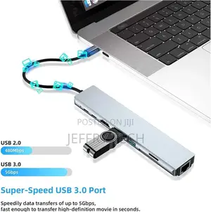 8-in-1 USB-C Hub with 4K HDTV & Gigabit Ethernet