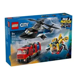 LEGO City Helicopter, Fire Truck & Submarine Remix (874 pcs)