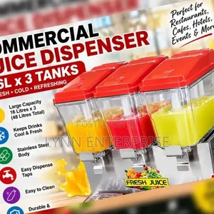 3-Tank Commercial Juicer Dispenser (16L x 3)