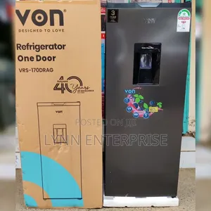 Von Fridge Mlango Mmoja 170L na Dispenser