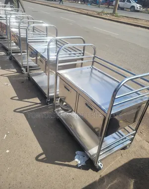 Trolley ya Ofisi ya Chuma cha Kutuo na Droo