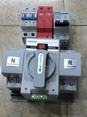 63A Automatic Changeover Switch with SPD, DC & AC Breakers