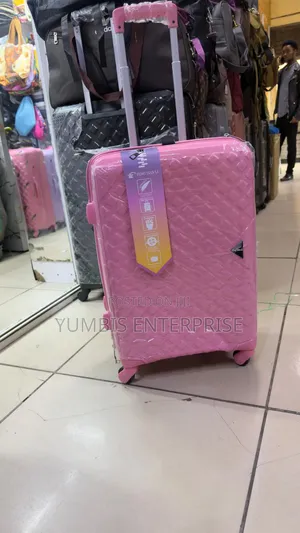 Pinki Moto Small Suitcase - Urefu wa Inchi 22