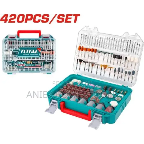 Total TAKMG4208 Mini Drill 420-Piece Accessory Set - 1