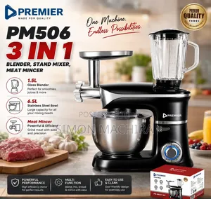Premier Mixer 3-in-1 na Blender na Mchakataji Nyama