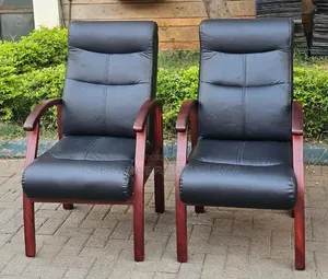 Mahogany Leather Executive Chairs (Brand New)
