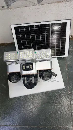 New 4G Triple Lens Solar PTZ Camera with LED Floodlight