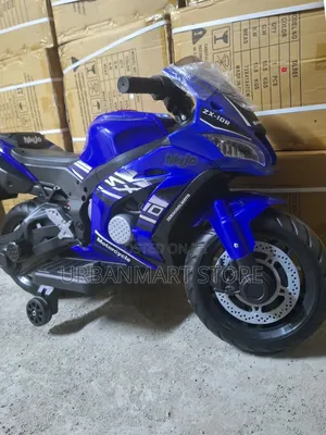 Kids 12V Pikipiki ya Umeme na Training Wheels