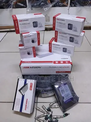 6pcs Hikvision 2MP CCTV Cameras - 1080P Security Kit