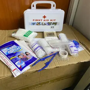 Sleek Modern First Aid Kit with Clear Compartments