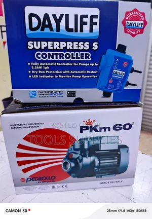Pedrollo 0.5 HP Water Pump na Dayliff Automatic Pressure Control