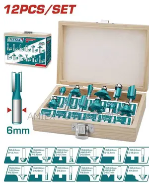 Total TACSR0121 Seti ya Vipande 12 vya Router