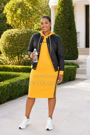 Tracksuit Dress Ya Vipande 2: Jacket + Dress