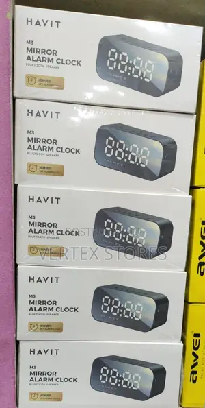 HAVIT M3 Bluetooth Speaker & Alarm Clock (Black)