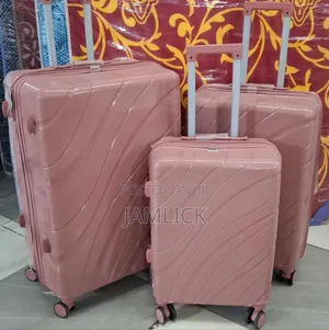 Set ya Vipochi vya PP vya Raba vya Ukubwa wa 2, Vine Michoro ya Peach, 3-in-1