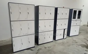9-Door Gym Locker Cabinet - Steel