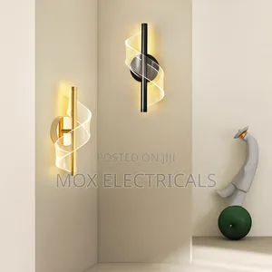 Mwanga wa Ukutani wa Spiral Acrylic LED wa Kisasa