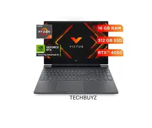 HP Victus 15 Gaming Laptop - Ryzen 7, 16GB RAM, 512GB SSD