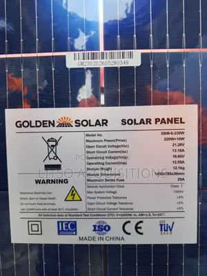 Golden Solar 220W Monocrystalline Solar Panel