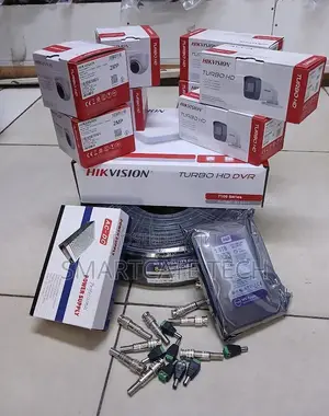 Hikvision 8CH CCTV Installation Kit - 8 Cameras Full Package