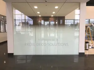 Gradient Window Film Per Meter - White Frosted Ombre