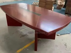 Meza ya Bodi ya Ofisi ya Mahogany