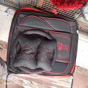 Vifuniko vya Viti vya Faux Leather vya 5-Seater, Haviruhusu Maji