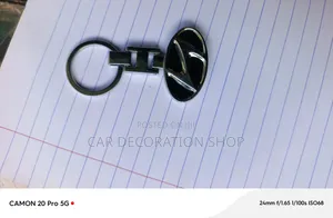 3D Metallic Hyundai Keychain Keyring na Oval Plate