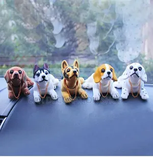Cute Bobblehead Dog Figurines Dashboard Decoration