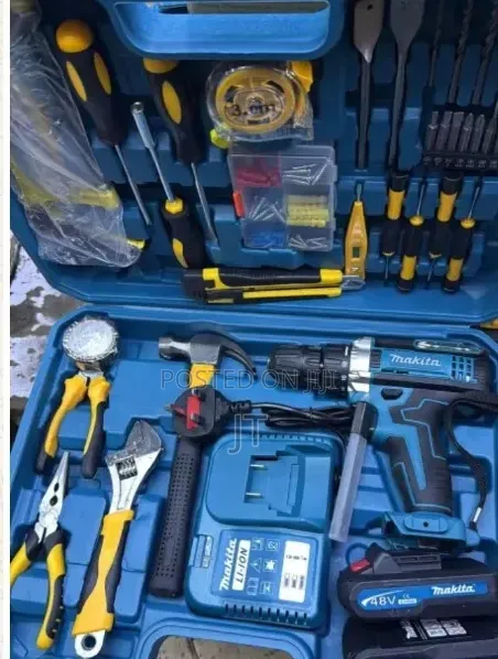 Makita Multi-Piece Cordless Drill and Hand Tool Kit - 1