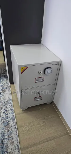 Kabati la Seif lenye Droo 2, Linalokinga Moto na Laki ya Dijitali na Kifunguo