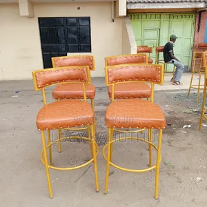 Viti vya Brown High Causus na Fremu ya Dhahabu