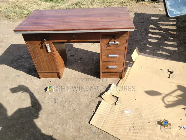 Boss Office Products 4-Drawer Wooden Office Desk - 1