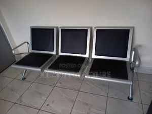 3-Seater Heavy-Duty Waiting Bench | Office Reception Chair