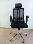 Ergonomic High-Back Mesh Office Chair with Headrest - 1