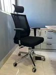 Ergonomic High-Back Mesh Office Chair with Headrest - 3