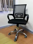 Kiti cha Ofisi cha Ergonomic chenye Mgongo Mrefu wa Mesh - Nyeusi - 1