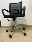 Kiti cha Ofisi cha Ergonomic chenye Mgongo Mrefu wa Mesh - Nyeusi - 2