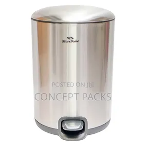 12 Litre Concept Round Stainless Steel Bin