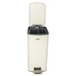 18L Square Stainless Steel Pedal Bin - 1