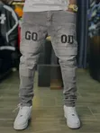 Designer Gray Jeans - 2
